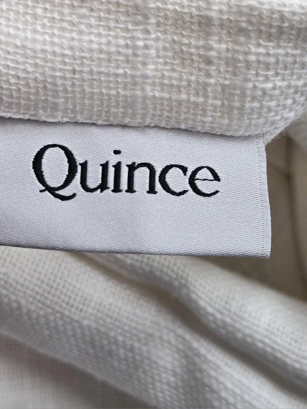 NWT QUINCE Set Of 4 48x96 Cotton Sheer Curtains White 0763